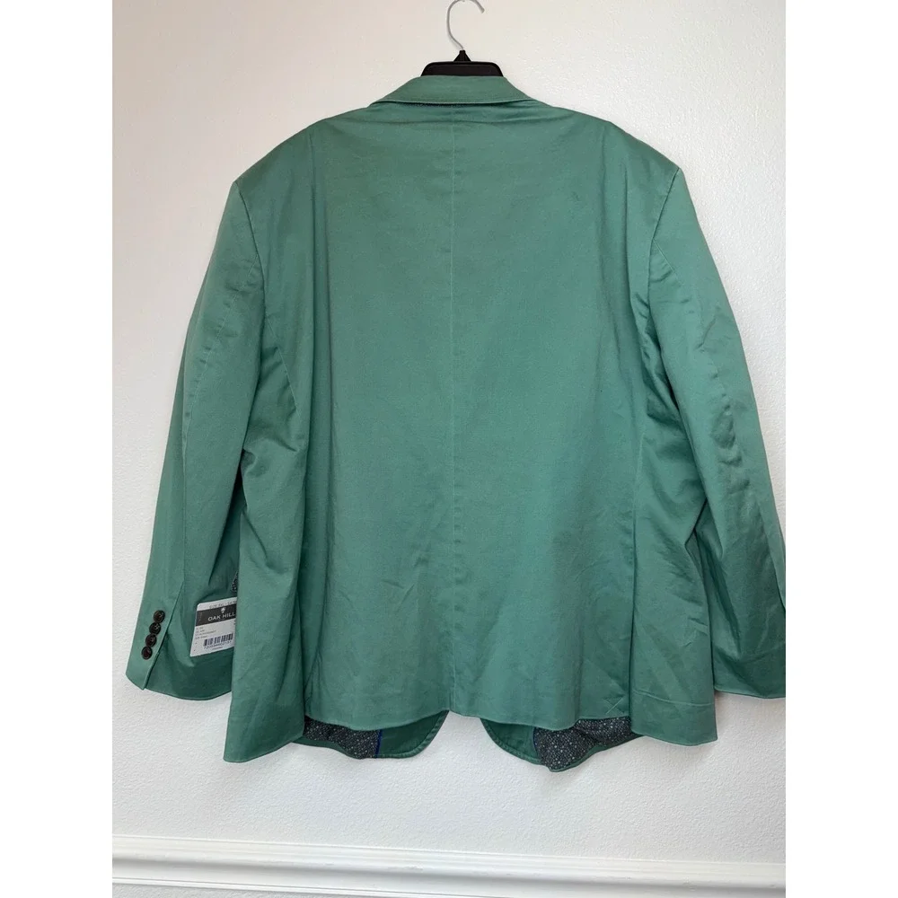 Oak Hill Mens 3XL 54R 56R Teal Cotton Blend Sport Coat Blazer NWT PL10213320877